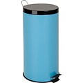 Honey Can Do 7.9 gal. Plastic Step Trash Can; Blue