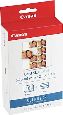 Canon (7740A001) Black/Color Ink Cartridge and Label Set