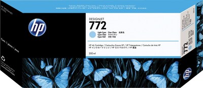 HP 772 Light Cyan Standard Yield Ink Cartridge (CN632A)
