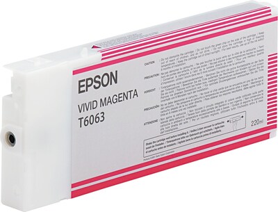 Epson T606 Ultrachrome Magenta High Yield Ink Cartridge (T606300)