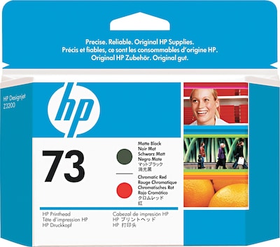 HP 73 Black Matte/Chromatic Red Printhead Cartridge