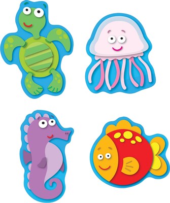 Carson-Dellosa Sea Life Shape Stickers, 96 stickers per pack