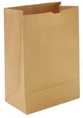Kraft Reusable Paper Shopping Bags, 12 x 7 x 17, 500/Bundle (BAGSK1652)