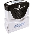Accustamp2 Pre-Inked Shutter Stamp with Microban®, Blue, Each (035581)