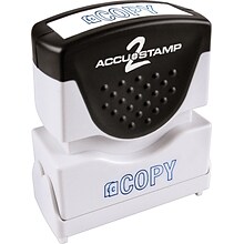 Accustamp2 Pre-Inked Shutter Stamp with Microban®, Blue, Each (035581)