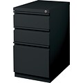 Lorell Mobile File Pedestal, Black, 15 x 19.9 x 27.8