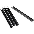 Lorell Front-to-Back Lateral File Rail Kit, Black (60565)