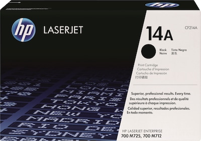 HP 14A Black Standard Yield Toner Cartridge, Prints Up to 10,000 Pages (CF214A)