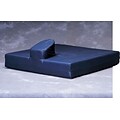 Medline Nylex Covered Foam Wedge Wheelchair Cushions, 20 L x 4 W x 18 D, Horn Type