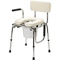 Guardian® Drop-arm Padded Commodes, 300 lb