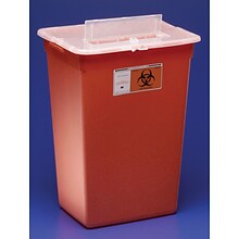 Scott Containers Biohazard Sharps Containers, 18 gal., 7/Pack