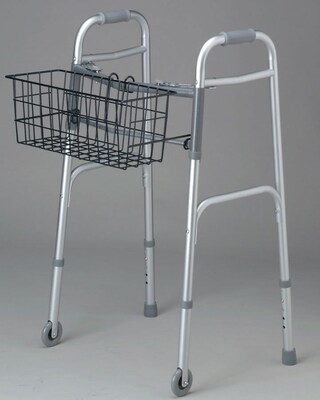 Medline Basket for 2-button Walkers; 300 lb Weight Capacity, 2/Pack