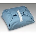 SteriCloth® Wrappers, Ciel Blue, White Stitching, 54 x 72 Size