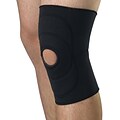 Curad® Open Patella Knee Supports; Black, Medium, Retail Packaging, 4/Pack