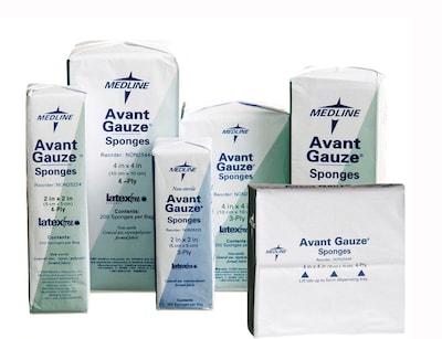 Avant Gauze® Non-woven Non-sterile Sponges, 4 x 4 Size, 4 Ply, 2000/Pack
