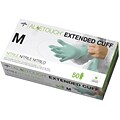 Aloetouch® Extended Cuff Chemo Nitrile Exam Gloves, Green, Small, 12 L, 50/Box