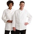 Medline Knot Button Chef Coats, White, 38 Size
