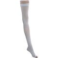 EMS® 15mmHg Thigh High Anti-Embolism Stockings, White, Small, Regular Length, Pair