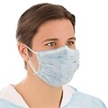 BioMask™ Antimicrobial Standard Flat Masks; Blue, 300/Pack