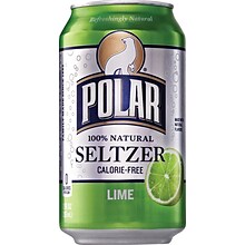 Polar® Lime Seltzer, 12 oz. Cans, 24/Pack