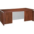Lorell Ascent Bowfront Desk Shell, Cherry