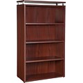 Lorell Four-shelf Bookcase for Ascent and Concordia Series, Mahogany