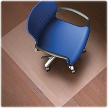 Lorell Hard Floor Chair Mat with Lip, 45 x 53, Clear (LLR82826)