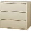 Lorell 3-Drawer Putty Lateral Files, Putty