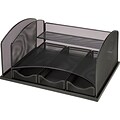 Lorell Mesh Desktop Organizer; Black