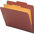 Nature Saver Classification Folder; Red, 4 Fastener