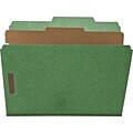 Nature Saver Colored Classification Folder; Green, 10/Box