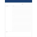TOPS FocusNotes Notepad, 8.5 x 11, White, 50 Sheets/Pad (77103)