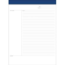 TOPS FocusNotes Notepad, 8.5 x 11, White, 50 Sheets/Pad (77103)