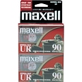 Maxell 108527-FLATPAK UR Type I Audio Cassette; 90 Minute, 2/Pack