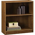 Hayden 2-Shelf Laminate Bookcase, Amber Grain