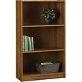 Hayden 3-Shelf Laminate Bookcase, Amber Grain