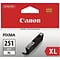 Canon 251XL Gray High Yield Ink Cartridge  (6452B001)