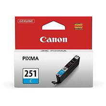 Canon 251 Cyan Standard Yield Ink Cartridge (6514B001)