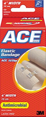 ACE Elastic Bandage With E-Z Clips; 4 x 1.8 yds. (207313)