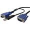 Startech SVECONUS10 2-In-1 Ultra Thin USB VGA KVM Cable; 10