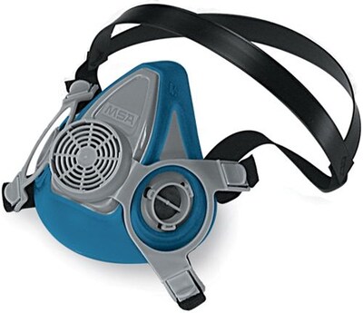 MSA Safety Advantage® Half Facepiece Air Purifying Respirator, Blue, Large, Thermoplastic Rubber