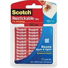 Scotch® Clear Reusable Tabs