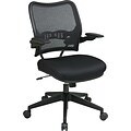 Office Star Space® Deluxe Air Grid® Back Manager Chair with Cantilever Arm, Black