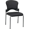 Office Star Proline II® Fabric Armless Guest Chair, Black