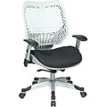 Office Star Space® REVV® Series Fabric Self Adjusting SpaceFlex® Back Managers Chair, Ice/Raven