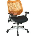 Office Star Space® REVV® Series Fabric Self Adjusting SpaceFlex® Back Managers Chair, Tang/Raven