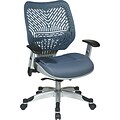 Office Star Space® REVV® Series Fabric Self Adjusting SpaceFlex® Back Managers Chair, Blue Mist