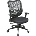 Office Star SpaceFlex® Mesh Back Manager Chair with Adjustable Arm, Raven