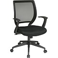 Office Star WorkSmart™ Composite/Mesh Screen Back Task Chair, Black