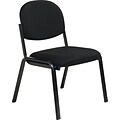 Office Star WorkSmart™ Fabric Armless Guest Chair, Black